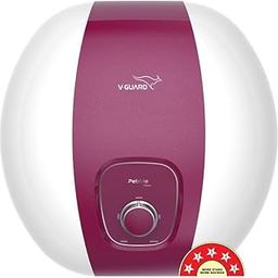 V-Guard Pebble Shine Geyser 15 Litre Wall Mount Water Heater For Home With Rust-Proof Abs Body|5 Star Rating|Vitreous Enamel Tank Coating|Free Pan India Installation&Connection Pipes|White-Grape-image-33