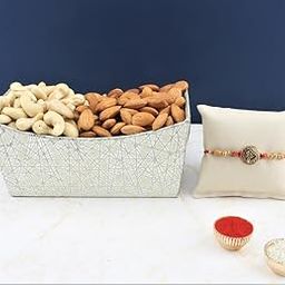 SFU E Com Dry Fruit Hamper For Rakshabandhan Gift | Dry Fruit And Rakhi For Brother | Dry Fruit Basket Hamper | 164-58