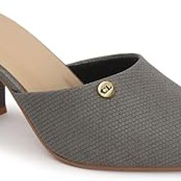 Women Comfortable Fashion Pointed Toe Heeled Mule Shoes for Daily use, Office use, Casual use-14