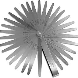 Feeler Gauge Set | Stainless Steel Thickness Gauges for Measuring Gap Width or Thickness (4" INCH LONG (0.05 TO 1.00MM, 20 BLADES))-21