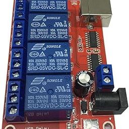 CALANDIS 4 Channel USB Relay Module Hid No Drive USB Relay for Mcu Control 5V-image-41