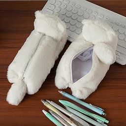 Plush Animal Pencil Case School Supplies Cartoon Pen Bag for Child Kids Home Blue Eyed cat-image-55