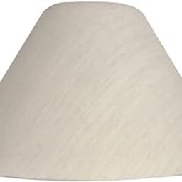Lamp World 10" Round Plain White Khadi Lamp Shade for Table-97