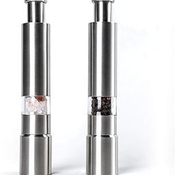 Stainless Steel Thumb Push Salt Pepper Miller Grinder (2 Pcs).-picture-20