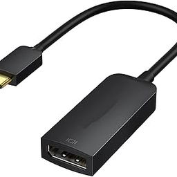 HiperAds USB Type C to DisplayPort Adapter 4K@60Hz, USB C to DP Adapter Converter Compatible with Oculus Rift S, Mac-Book Pro 2020, Mac Mini, ChromeBook Pixel, iPad Pro, Galaxy S22 Ultra/S20/S10-0