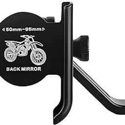 LIRAMARK Metal Bike Phone Holder, 360° Rotating Durable Mount with Anti-Scratch Cradle for GPS & Navigation, Fits All Smartphones-28