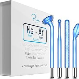 Pure Daily Care NuDerma FUSION Wand 4-Piece Set - Neon & Argon Fusion Glass Applicators - Compatible with All NuDerma Systems - High Frequency - Skin Tightening-image-29