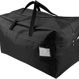 ANY TIME Foldable Closet Organizer and Storage Clothing for Clothes, Blanket, Comforter, Under bed Storage Oxford Fabric (Black)-picture-10