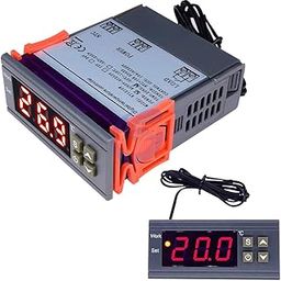 MH1210W 90-250V 10A 110V 220V Digital Temperature Thermostat Regulator Controller -50~110 Celsius Heat Cool Control NTC Sensor-24