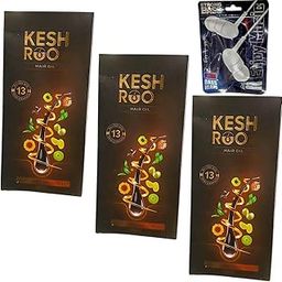 keshroots hair oil 100ml hair growth pack of 3 free ear phone-image-55