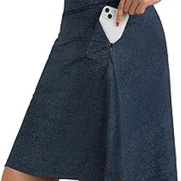 Skirted Legging for Women, Yoga Legging with Skirts &Women Tennis Leggings Clothes Pockets-image-37