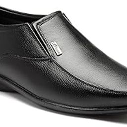action Premium Synthetic Corporate Formal Slip-On Monks for Men Black-picture-25