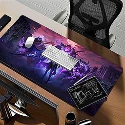 Anime Large Mouse Pad (580mm x 280mm x 3mm) - Sung Jin Woo, Anti-Skid Rubber Base, 3mm Thick - Perfect for Gaming, Laptop, PC, Desktop-image-3