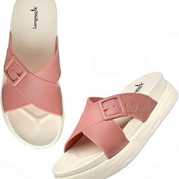 Casual Stylish Women Heels Slides Flip Flops Slippers--image-33