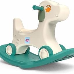 Amazon Brand - Jam & Honey 3-in-1 Puppy Push Ride-On, Rocker & Balance Board | for Kids 1-4 Years Old | Non-Toxic | Durable and Safe | Upto 20kgs Weight | Green & White-27