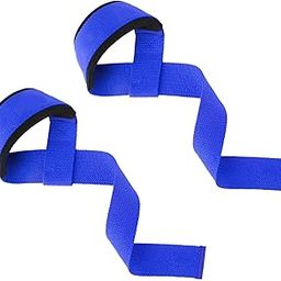MERISHOPP 1 Pair Weight Lifting Straps Wrist Wraps for Dumbbell Weightlifting Home Gym Blue-image-66