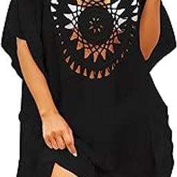 Womens Swimsuits Cover Ups Crochet Chiffon Beach Cover Bathing Suit Bikini Wear Coverups Dress-picture-53
