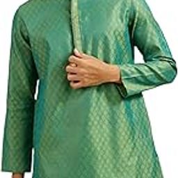 Men's Art Silk Thread Work Kurta (1pc)-image-1