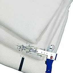 Tufting Cloth for Making Rugs, Monks Cloth for Punch Needle and Tufting Gun, Punch Needle Fabric, Tufting Fabric-Pure(300×250)-image-29