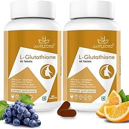 Amyleord L - Glutathione Tablets with Vitamin C & E, Biotin, Milk Thistle, Grape Seed Extract for Help to Skin Glow and Hydration (60 Tablets (Pack of 2))-picture-21