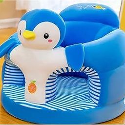 Vedartah Plush Soft Baby Sofa Seat| Toddlers Sitting Sofa Chair Upto 2 Years (Penguin- Blue)-12