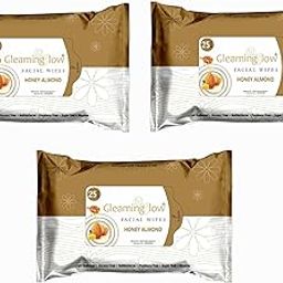 Honey Almond Face Wipes for Unisex - 25 Pulls (each), Pack of 3-42