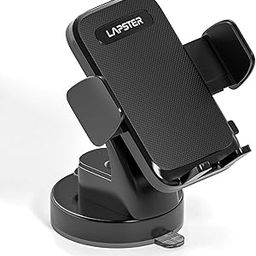 Lapster Autogrip C1 car Mobile Holder for Dashboard with 360 Degree Rotation, Secure Hold Grip, Vacuum Lock Base, One-Hand Operation, Impact-Resistant Design, Mobile Holder for car (Black)-0