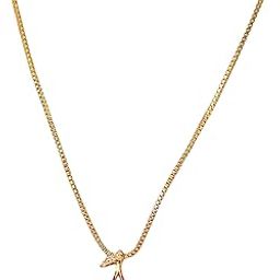 Gold Toned Chain Necklace with Cherry Pendant-image-33