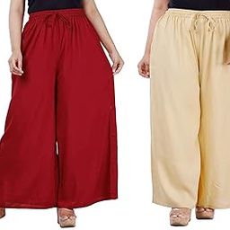 Vanya Plus Size Palazzo Trousers for Women (2XL,3XL, 4XL and 5XL)-image-71