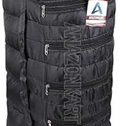 Anazonkart(TM) Shoe Bag 5 Layer Black Pocket Sleeper Sandals Shoes Cover,Travelling Kit,Hanging Shoe kit, Shoe Bag Pack of 1-image-60