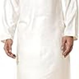 Men's Premium Off White Silk Kurta | 100% Pure Silk Traditional Indian Ethnic Wear | Festive for Men with Side Pockets | Comfortable & Elegant Kurta-image-63