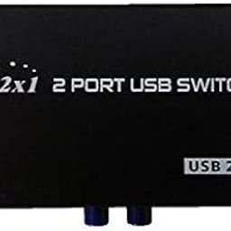 Terabyte Printer Sharing USB Switch 2 Ports USB 2.0 Selector Switch Box for PC Computer Scanner Printers Etc. Black-11