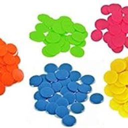 Plastic Plain Token/Coins Pack of 100 Coins, Mix,Multicolour | Mini Poker Chips Game Tokens | Business Game Coin | Poker |-3