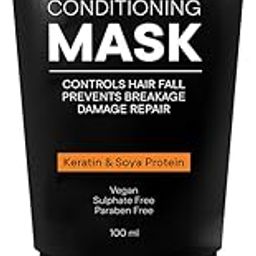 Men's Hair Conditioning Mask with Keratin and Soya Protein, 250ml, For Hair Fall Control and Strength-6