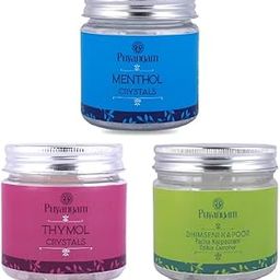 Puyangam Menthol Thymol Camphor Combo, Ajwain ki pool, peppermint 75gm + 75gm + 75gm-image-37
