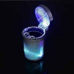 KaarBuddy Car Ashtray With LED Light Mini Car Trash Can Multifunctional Cup Holder Air Vent Ashtray With Lid Car Interior Accessories-image-70