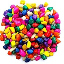 Decorative Multicoloured Pebbles Stones, 15-35 mm, 2 Kg, for Aquarium, Garden, Plant Pots, Vase Fillers, Home Decor-image-21