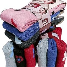 Warm Woolen Calf Length Thumb Socks For Women Winter Wear Set of 3 Pairs-image-56