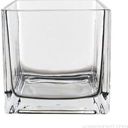 Fourwalls Square Glass Vase (8 cm x 8 cm x 8 cm, Transparent, GV SQ 3X3-7402-175)-image-81