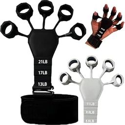LIVOX Finger Gripper Strength Trainer Hand Exerciser Yoga Resistance Bands Finger Flexion And Extension Training Device (Multicolor)-image-46