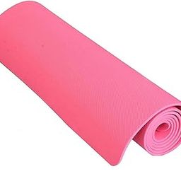 Yoga Mat with Strap for Gym Workout and Yoga Exercise, Anti-Slip Yoga Mat for Men & Women Fitness Thickness 4mm (4mm, Pink)-image-115