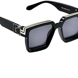 Men Square Oversized Non-Polarized Sunglasses-15