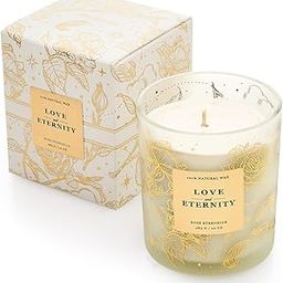 Scented Candle for Women and Men Gift - Rose Scent, 10 oz Soy Wax,Gift for Mother's Day, Valentine's Day, and Sisters-9
