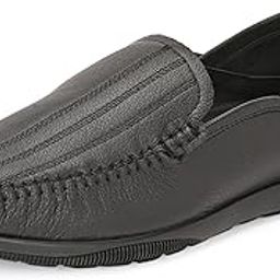Genuine Leather Slip-On Men's Formal Shoe |Stylish with Soft Cushioned Insole |Trendy Non Lace-Up Design |Durable Leather with Anti-Skid Sole | Perfect for Formal Wear (4033)-16