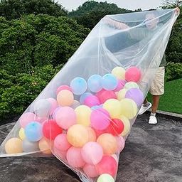 Kreapa balloon bags for transport (6 Pcs),large balloon bags transparent giant storage bags98 x 59 inch(4pcs) 59 x 47 inch(2pcs)-image-31
