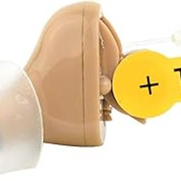 Left In-Ear Mini Sound Enhancer, Invisible, Feedback Cancellation, Old Age Hearing Amplifier Unisound MCIC 110L Beige Color-image-42