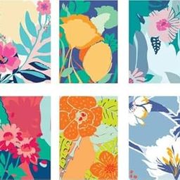 DOODLE Bloom Set of 12 Thank You Notecards with Envelope - 3 Inch x 4.25 Inch - Greeting Cards-61