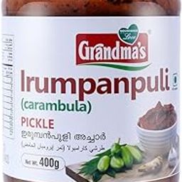 Grandmas Authentic Kerala Style Irumpanpuli Pickle | 400g | Hot and Spicy Carambula Pickle-image-1