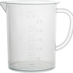 WKM 250ml Polypropylene Beaker with Handle & Spout - 50ml Graduations (Pack of 2) | Durable Lab-Grade Beakers with Tapered Spout for Easy Pouring | Autoclavable & Chemical Resistant Clear Labware-31