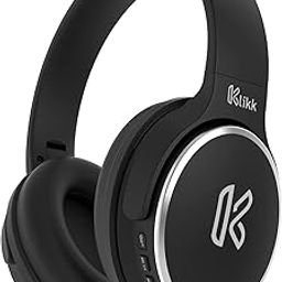 Klikk Rock On 101 Bluetooth Wireless Over Ear Headphones with Mic, 30 Hours Playback, AUX & SD Card, Voice Assistant Support with Foldable & Rotatable Compact Design (Black)-15